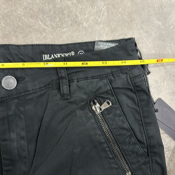 New Blank NYC Skinny Zipper Cargo Pant Black sz 27 - Picture 7 of 8
